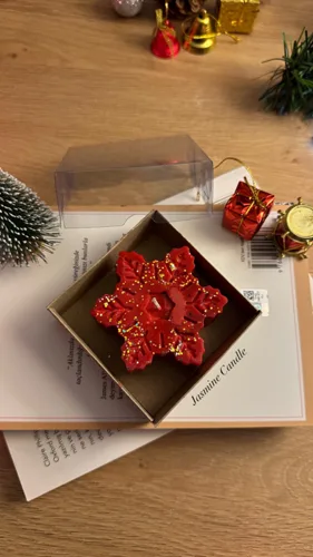 Kar Tanesi Soya Wax Mum (Kraft Kutulu)
