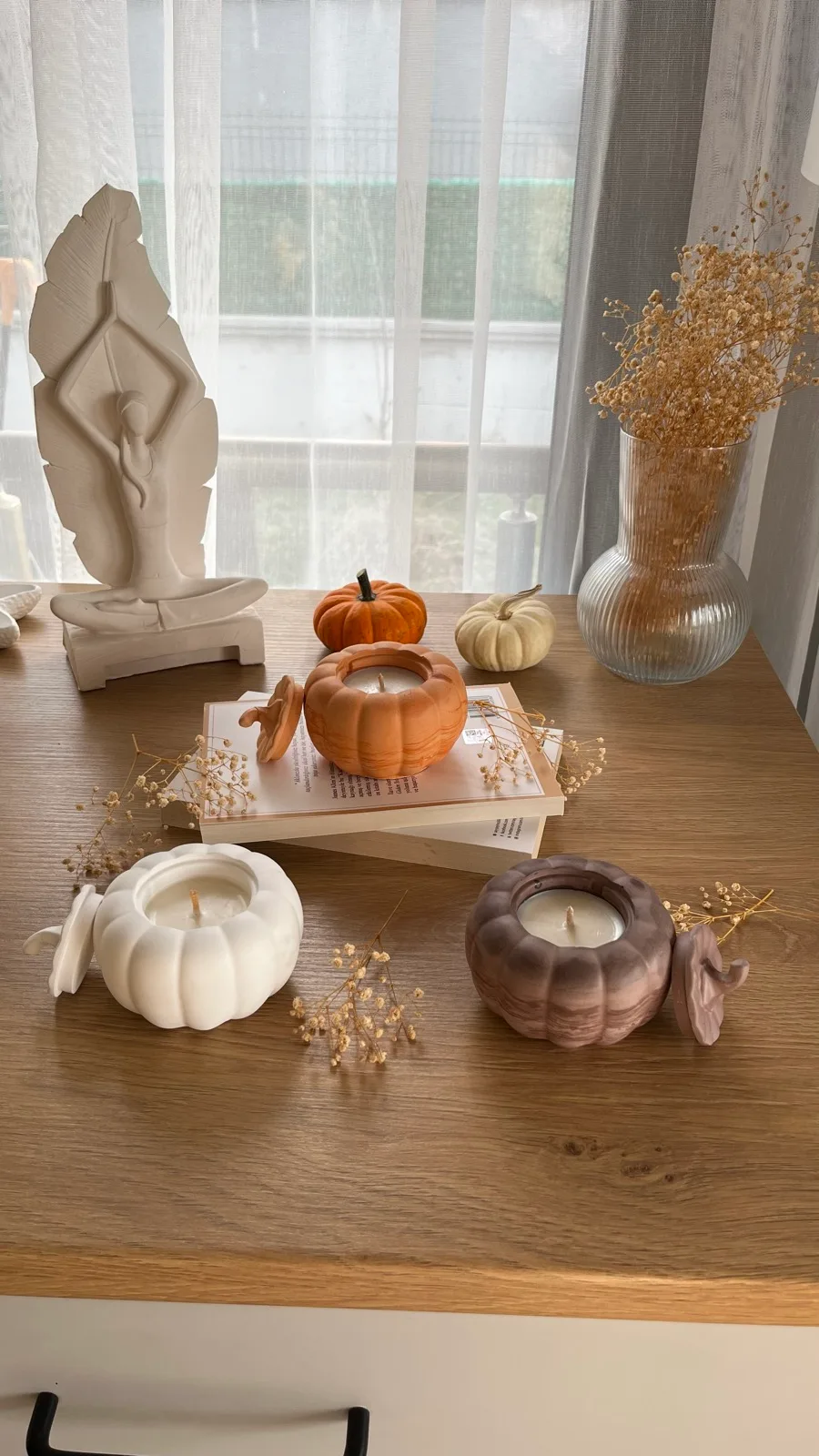 Balkabağı Halloween Dekoratif Obje Soya Wax Mum