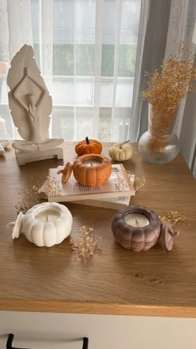 Balkabağı Halloween Dekoratif Obje Soya Wax Mum
