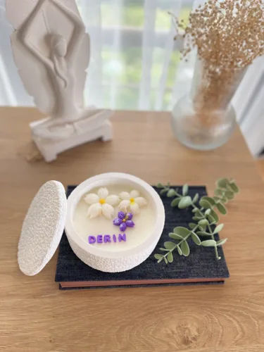 İsme Özel Mum Soya Wax Mum Kişiselleştirilmiş El Yapımı Doğal Mum