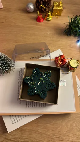 Kar Tanesi Soya Wax Mum (Kraft Kutulu)
