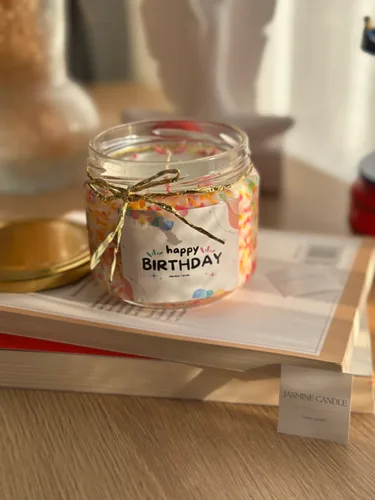 Doğum Günü (Happy Birthday) Temalı Soya Wax Mum