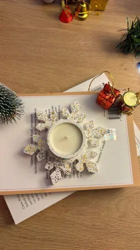 Kar Tanesi Mumluk & Soya Wax Mum