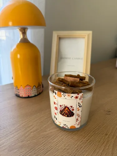 Sonbahar Odun Temalı Soya Wax Mum