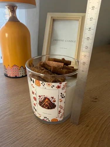 Sonbahar Odun Temalı Soya Wax Mum