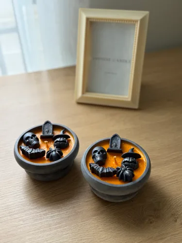 Cadılar Bayramı (Halloween) Balkabağı Temalı Mum