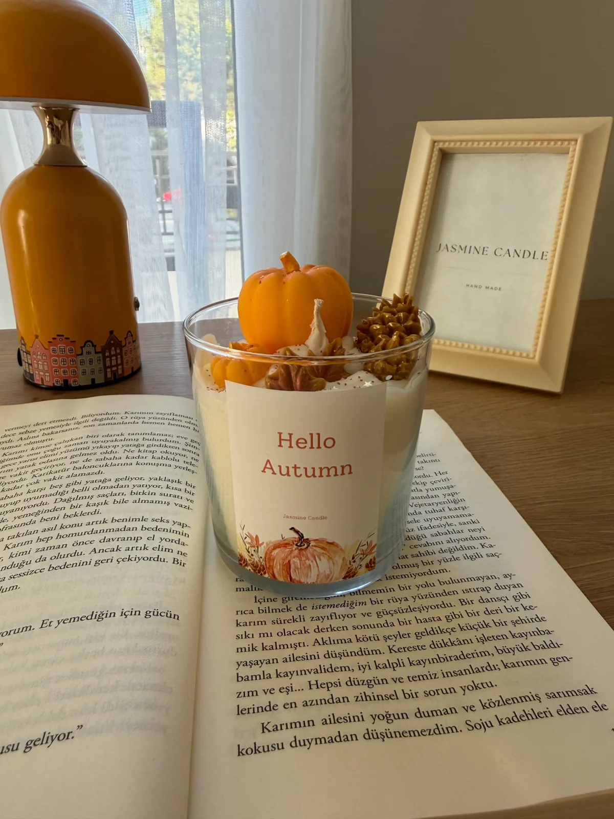 Hello Autumn Balkabaklı Soya Wax Mum