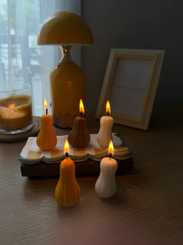 3’lü Balkabağı Soya Wax Mum